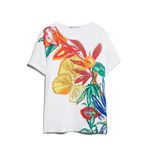 ZARA NWT  COLORFUL PRINTED T SHIRT SMALL Photo 2