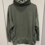 Aerie Green Turtle Neck Oversized Sweatshirt Photo 0