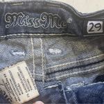 Miss Me Jeans Bootcut Blue Sz 29 Embellished Pockets Rhinestones HEMMED Western Photo 4