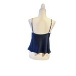 Isalis Deep Navy Satin Cowl Neck Camisole Size S Blue Photo 2