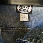 girl size medium crop bluejean jacket Blue Photo 4