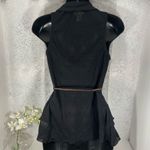 belle du jour  Black Sweater Vest with Rope Belt Photo 9