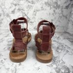 Farylrobin Free People Womens Zelda Crossfire Sandal Size 7 Oxblood Red Leather Photo 3