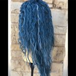Blue Long Curly Soft Swisslace Lacefront wig Photo 15