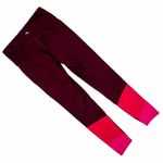 Joy Lab Maroon Red Pink Colorblock Pull On Athletic Athleisure Workout Leggings Photo 4