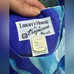 Vintage Liberty House by Tropicana Hawaii blue ocean maxi mumu dress, size 10 Photo 3