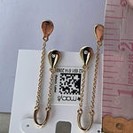 Style & Co NWT . Double teardrops earrings with rhinestones. Photo 2