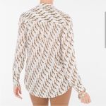 Chico's Chico’s Leopard Animal Patterned Button Down Shirt Size L Photo 1