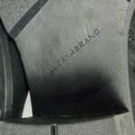 Lucky Brand  Black Riding Boots Scoty Round Toe Stacked Heel Leather Sz 9.5 M Photo 11