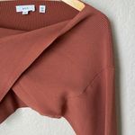 ALC Frank A.L.C greer bolero brown ribbed crop sweater Photo 5