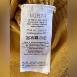 Numph women’s knit vneck sleeveless knit top mustard yellow gold size medium Photo 2
