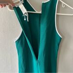 ZARA  Green Piped Short Jumpsuit Size Large NWOT Photo 5