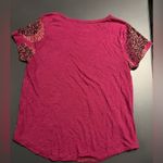 Lucky Brand Shadow Paisley T-shirt Raspberry Sz Medium Photo 9