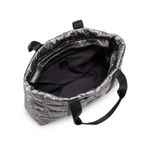 Pajar ‎ Quilted Tote Bag Metallic Silver Lightweight Travel Gym Weekend OS Photo 4