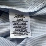 Belle Sky Belle + Sky Blue Off the Shoulder Peplum Top NWT Delight Blue Strip Size Small Photo 9