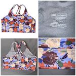 Be. Active Bra Womens Medium Lilac Floral Sport Workout Athletic Gym Casual Purple Photo 5