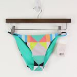 Mara Hoffman  Diamond Spaghetti Bikini Bottom in‎ Aqua Size S Photo 1