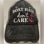 Katydid Boat Hair Don’t Care mesh Truckers Hat Black Photo 1