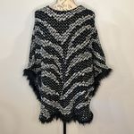 Alfred Dunner NWT  sweater poncho with faux fur trim S/M Photo 1