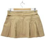 American Eagle NWT Pleated Twill Skort Khaki Button Front Low Rise Size 4 Preppy Photo 2