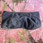 Poof! vintage cotton denim corset bandeau bra top Photo 1