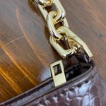 8 Other Reasons Brown Croc Embossed Shoulder Bag 8OR Photo 2