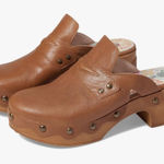 Eric Michael ‎ Delphi Cognac Size 36 US 5.5-6 Penny Loafer Mule Photo 0