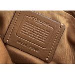 Coach Signature Canvas Camera Bag Crossbody Chain Strap Tan Leather Photo 9