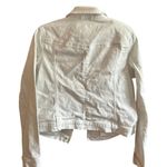 Route 66 Women's White Denim Jacket Size L Button Front Casual Short Length Photo 1