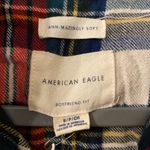 American Eagle Womens Boyfriend Fit Ahh-Mazingly Soft Flannel Red White Small Photo 2