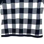 Brooks Brothers  Women’s Short Sleeve Gingham Sweater Top Navy Blue/White Size XL Photo 5