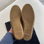Saint Laurent  Black Spell Out Espadrille Shoes Size 38 Dust Bag Like New Photo 3