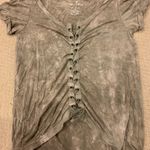 American Eagle Lace Up Shirt Photo 0