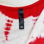 Lapis Maxi Dress in Tie Dye Red & White Stripes, Size XS Photo 2