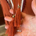 Xhilaration Dress Rust Long Sleeve Burnt Orange New Flowy Hippie Photo 9