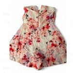 Bebe Printed Tie Front Romper Photo 4