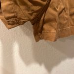 joe's jeans  Ruffle sleeve Romper Tan Button-Up Front size Large Photo 4