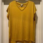 Orvis Gold Tee Shirt Size L Shortsleeve V-Neck Quiet Luxury Loose Fit Casual Photo 0