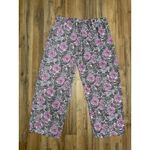 Gilligan & O'Malley floral pajama pants purple pink print XXL polyester Photo 1