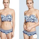 OndadeMar Lotto Bandeau Bikini Top Size Small Blue Photo 3