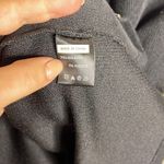 NWT Astra Signature Knit Ribbed Black MIDI Short Sleeve Side Slit Dress Size 18 Photo 2