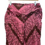 MAGAZINE Pink & Brown Palazzo Pants Photo 1