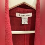 Athleta Pranayama Wrap Modal Cardigan Open Front Sweater Berry Magenta Pink Photo 1