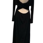 Venus  Black Sexy Backless Long Sleeve Dress Size M Photo 1