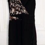 All Saints Black and Floral Silk Dress‎ Sz 0 Photo 0