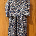 Maude by Anthropologie Floral Print Ruffle Satin Mini Dress Size Small Photo 0