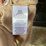 WAYF  Nordstrom elastic waist tan sleeveless dress padded shoulders side slits Photo 5