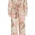 Love Shack Fancy NWT Morellia Jumpsuit in Dew Drop Floral Cotton 1-Piece XS $395 Photo 0