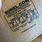 Sorel  Ella II Slip-On Flip Flop Sandals Suede Leather Neutral Tan Size 8 Women's Photo 10