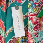 Maeve Anthropologie  Women's Bette Blue Pink Floral Silk Wrap Skirt NWT - 12 Photo 7
